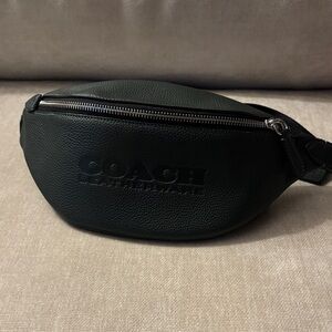COACH leatherware charter belt bag Amazon green pebble Leather pack - new